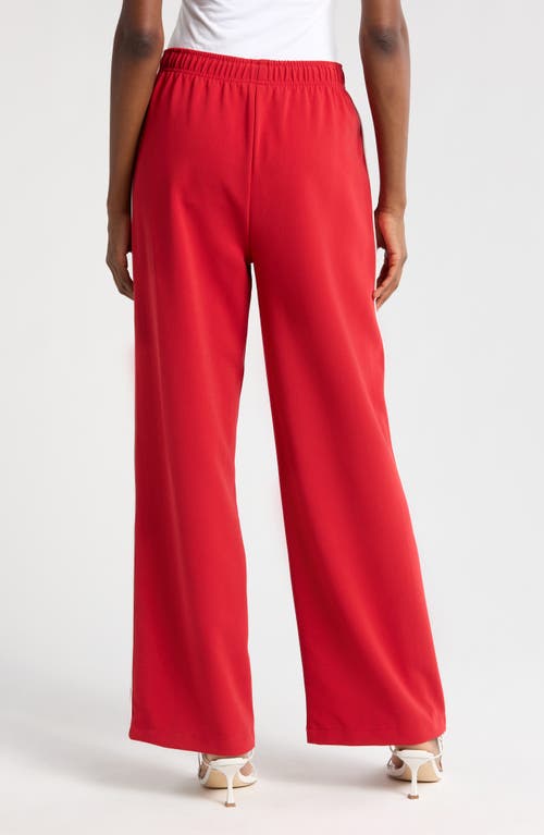 Wayf London Track Pants In Scarlet