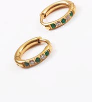 Atolea Oasis Green Hoops Earrings