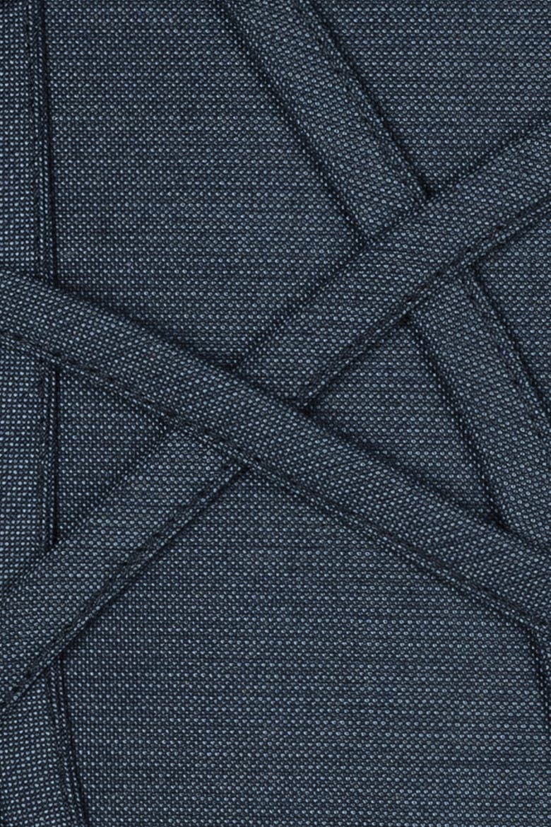 Illusion Handmade dimensional applique Indoor & Outdoor Woven Accent Pillow, Alternate, color, Indigo