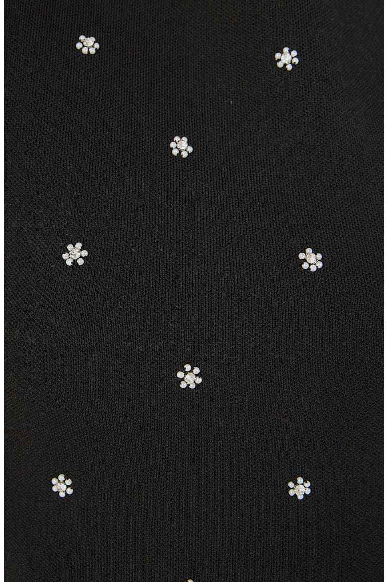 Jewel Embellish Sleeveless Top, Alternate, color, BLACK