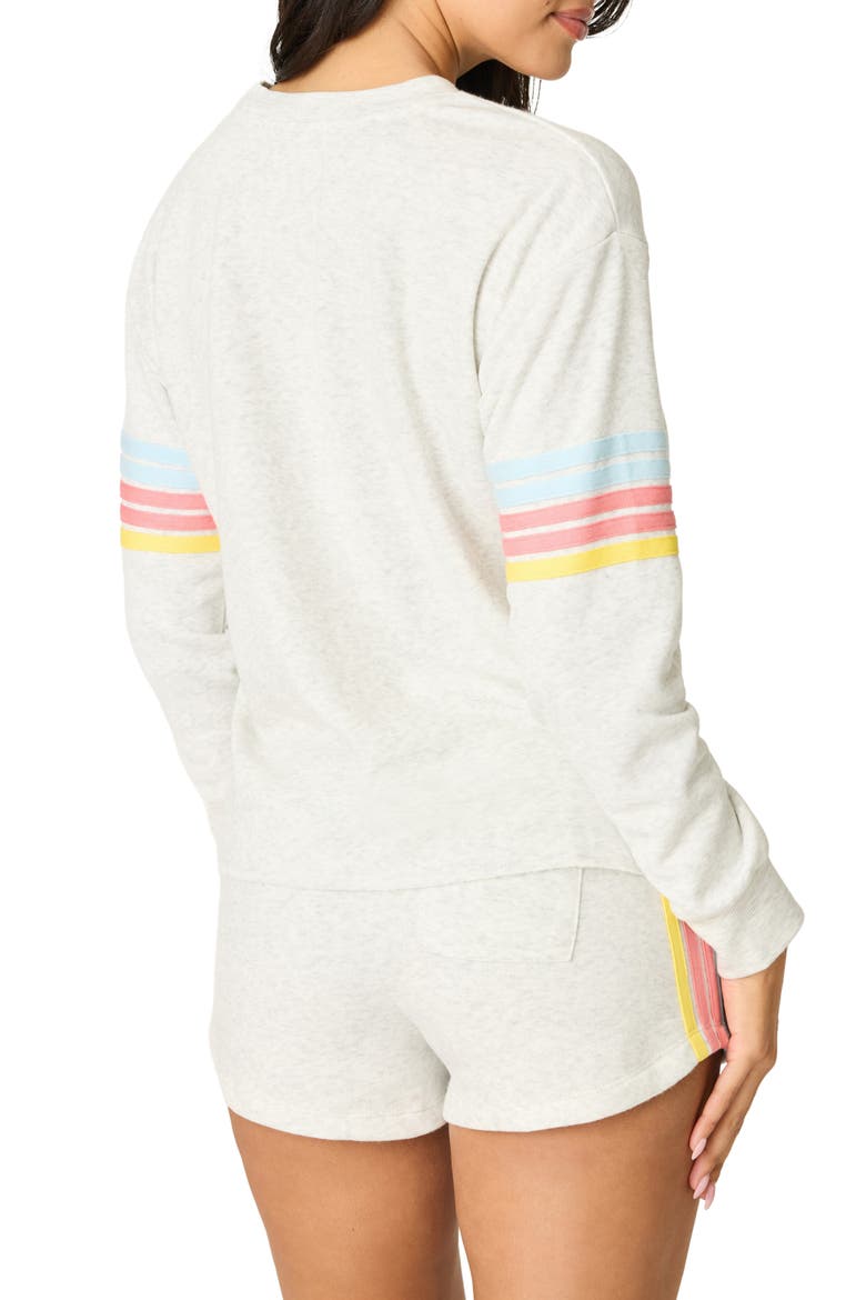 Sunday Funday Pajama Sweatshirt, Alternate, color, H CLOUD