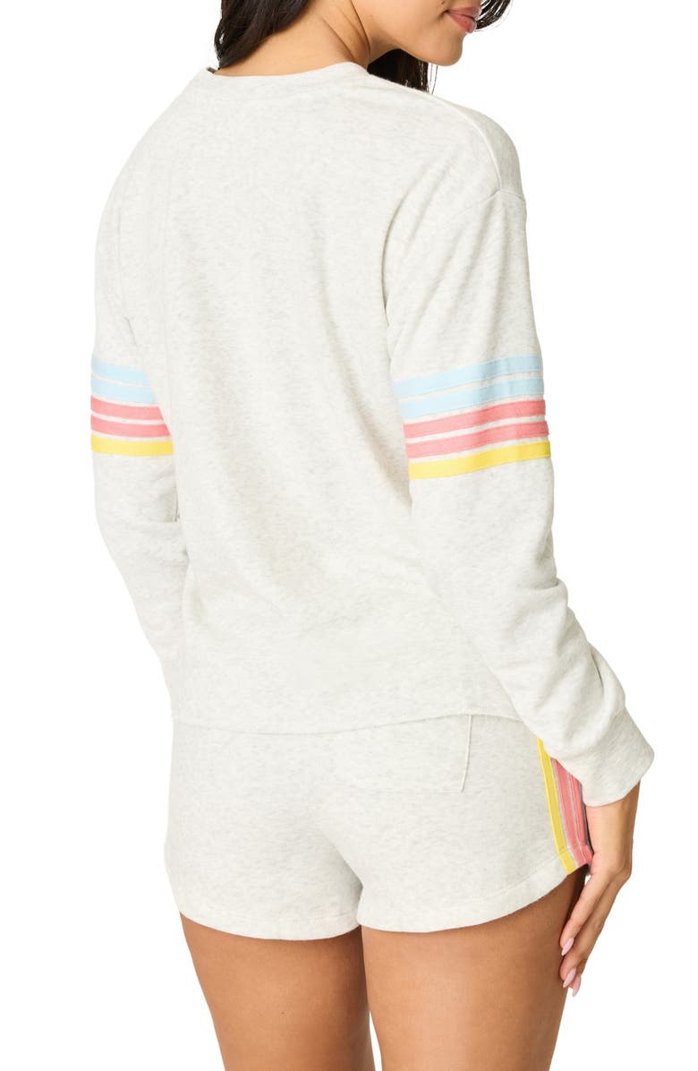 PJ Salvage Sunday Funday Pajama Sweatshirt, Alternate, color, H Cloud