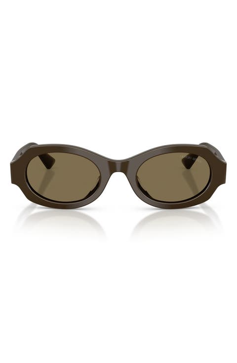 49mm Irregular Oval Sunglasses
