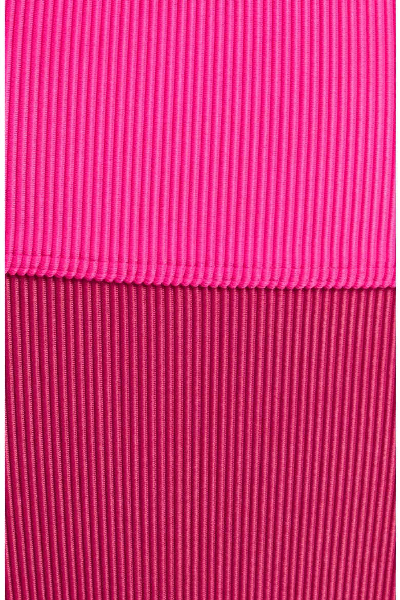 Emmy Colorblock High Waist Bikini Bottoms, Alternate, color, SORBET RED