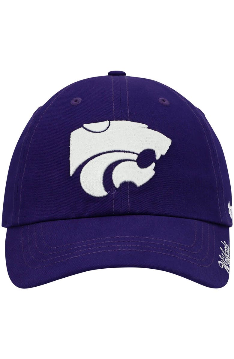 '47 Women's '47 Purple Kansas State Wildcats Miata Clean Up Logo Adjustable Hat, Alternate, color, Purple