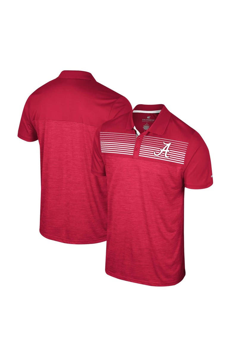 COLOSSEUM Men's Colosseum Crimson Alabama Crimson Tide Langmore Polo, Main, color, Crimson