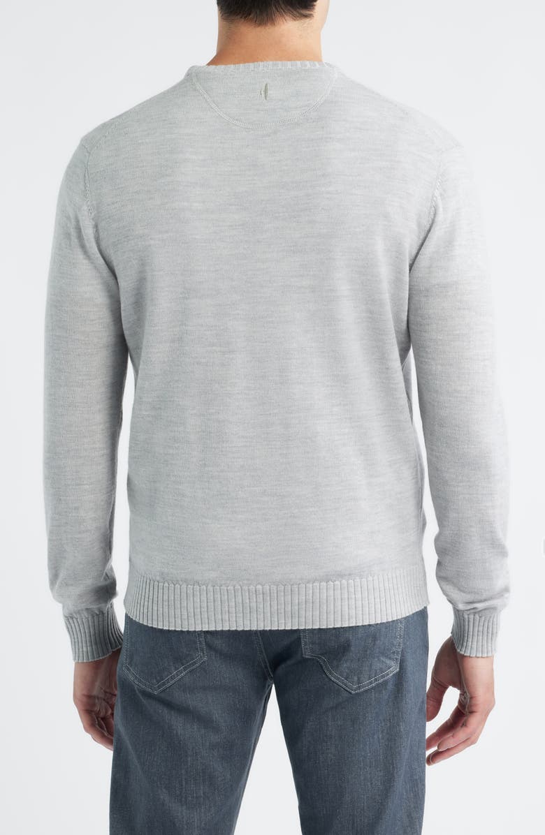 johnnie-O Ronald Merino Wool Sweater, Alternate, color, Light Gray