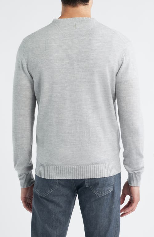 Johnnie-o Ronald Merino Wool Sweater In Gray