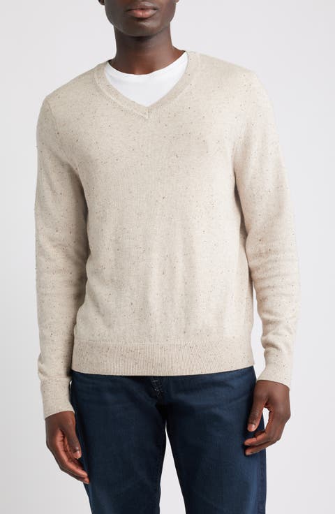 Cotton & Cashmere V-Neck Sweater