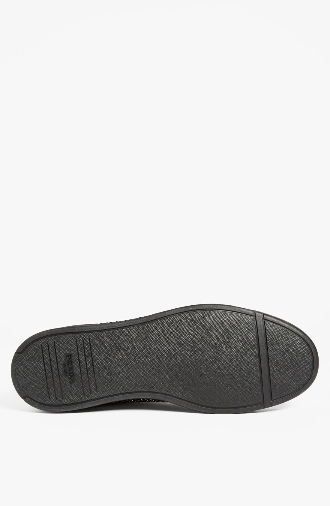 Prada Studded Sneaker, Alternate, color, 