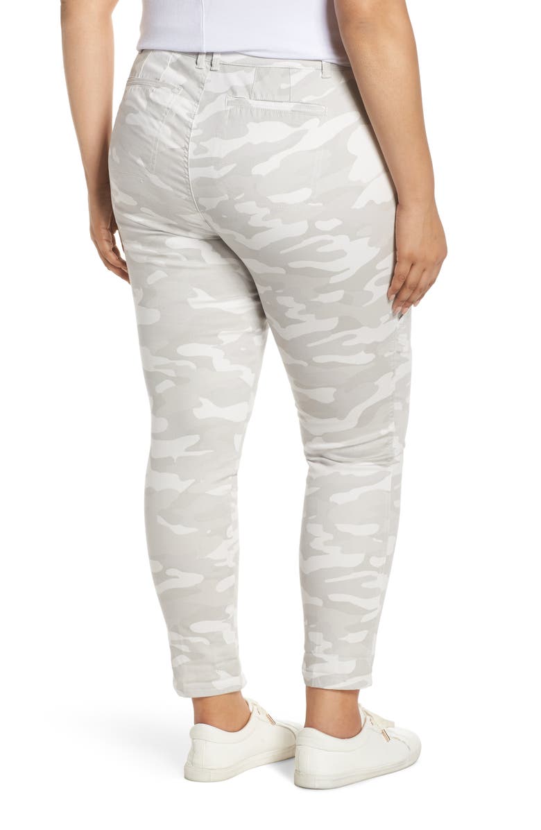 Wit & Wisdom Flex-ellent High Waist Stretch Cotton Cargo Pants, Alternate, color, 