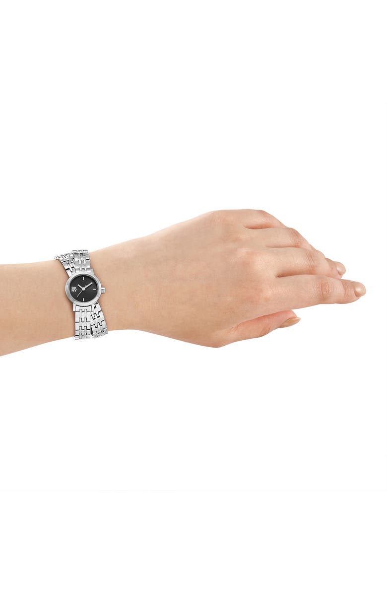 DKNY L 176 Bracelet Watch, Alternate, color, Black/ Silver