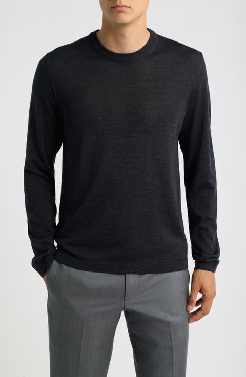 Wool & Silk Crewneck Sweater