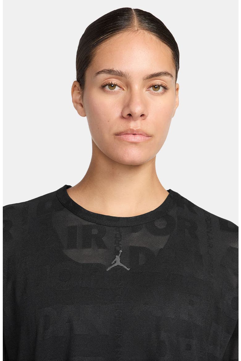 Flight Boxy Semisheer Top, Alternate, color, 010 BLACK