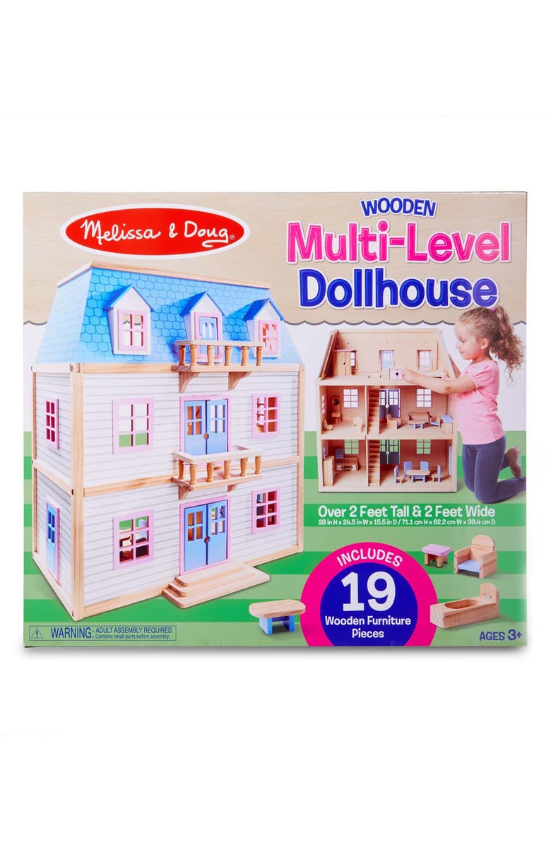 Melissa & Doug Wooden Dollhouse, Alternate, color, 