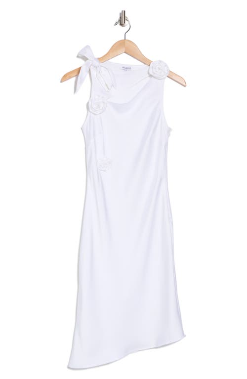 Area Stars Rose Satin Slipdress In White