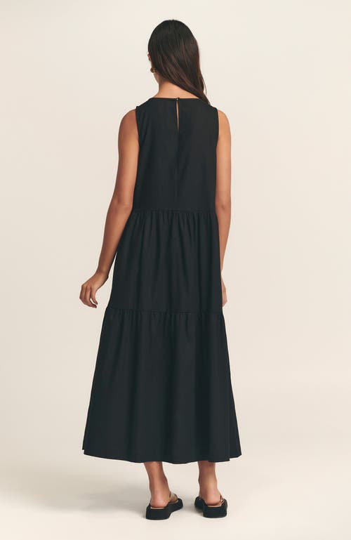 St Mrlo Remi Tiered Dress In Black