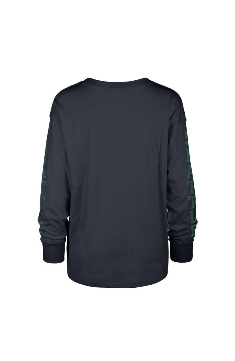 '47 Women's '47 Navy Seattle Seahawks Tom Cat Lightweight Long Sleeve T-Shirt, Alternate, color, 