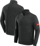 J. Palmer Men's J. Palmer Black Kansas City Chiefs Franchise Quarter-Zip Sweater