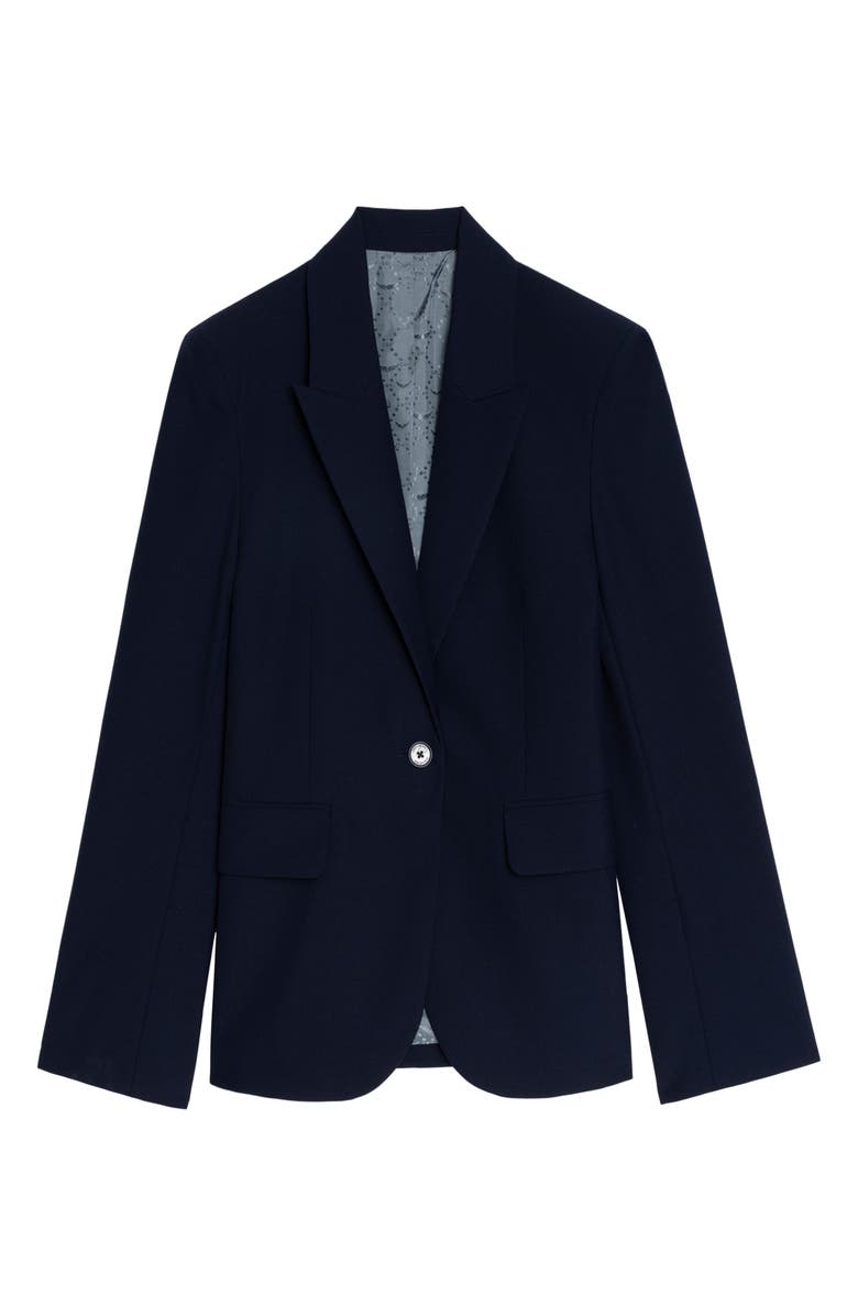 Zadig & Voltaire Vavy Tailleur Blazer, Alternate, color, Blueberry