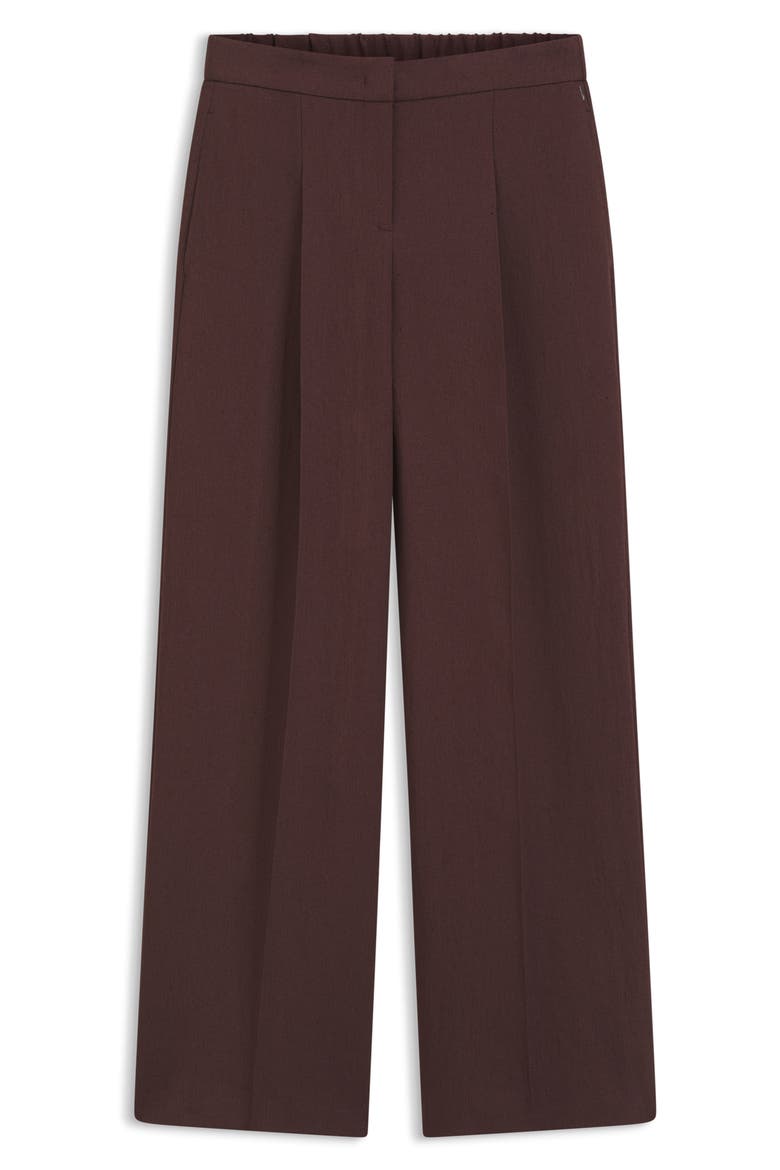 Tiana Linen Blend Wide Leg Pants, Alternate, color, MOCHA