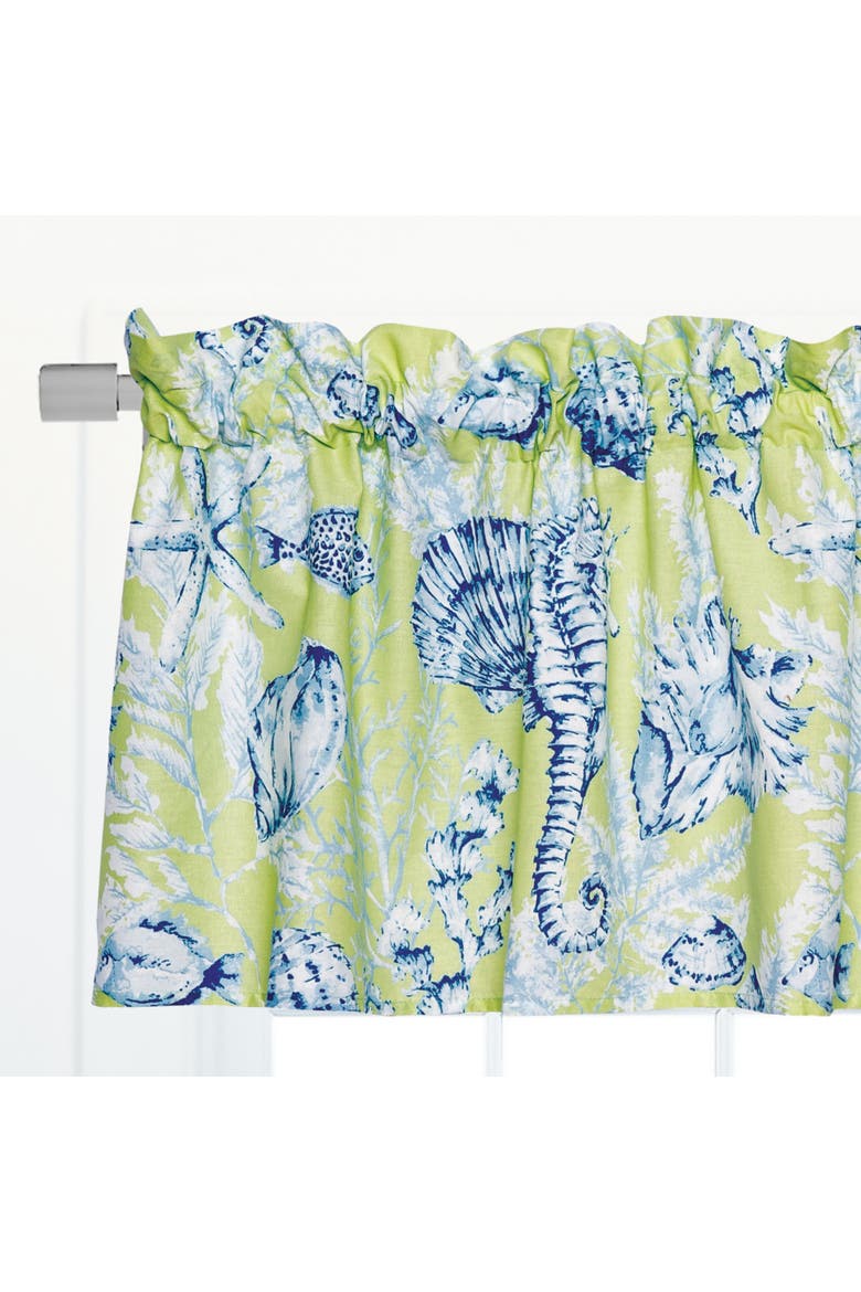 Fenwick Isle Single Valance, Alternate, color, Green