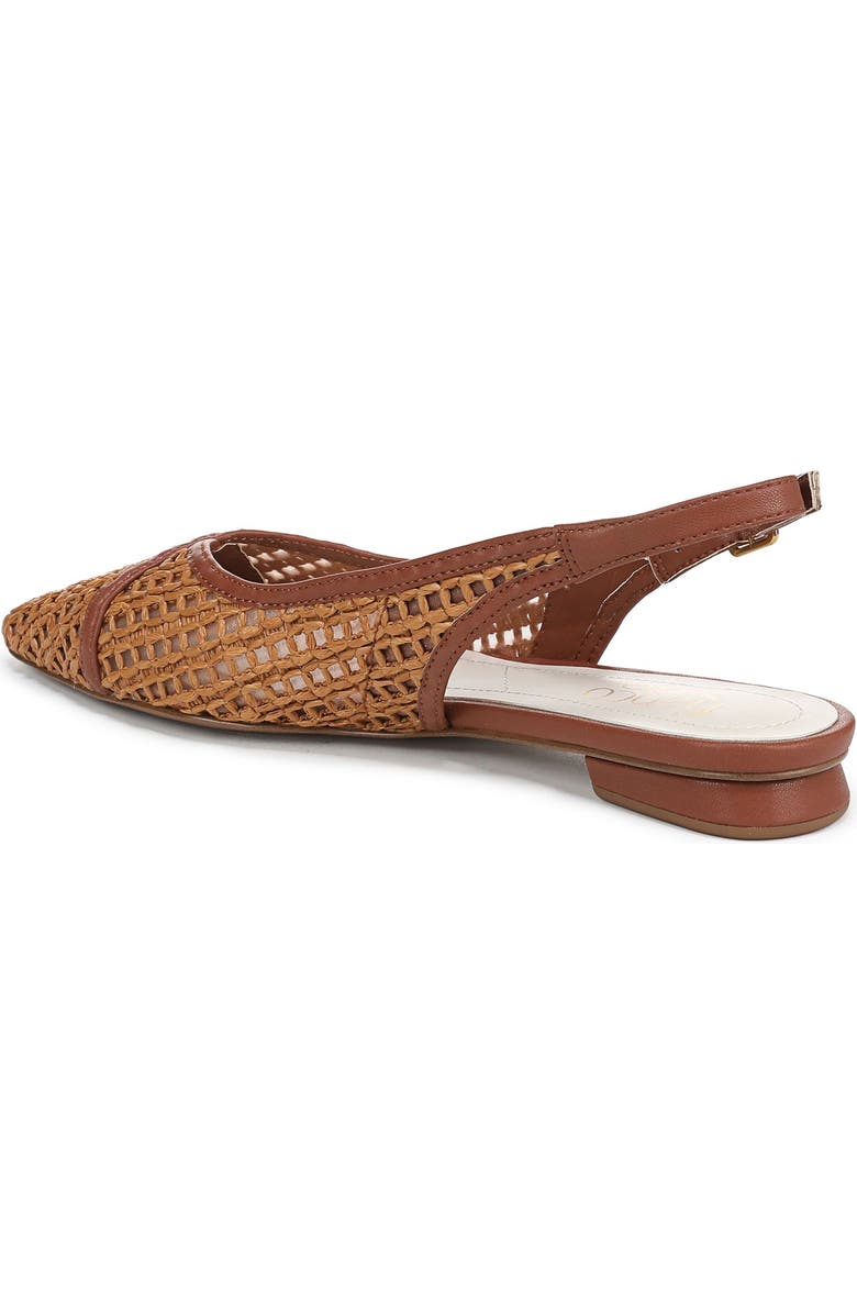 Franco Sarto Raena Slingback Flat, Alternate, color, Wicker Brown
