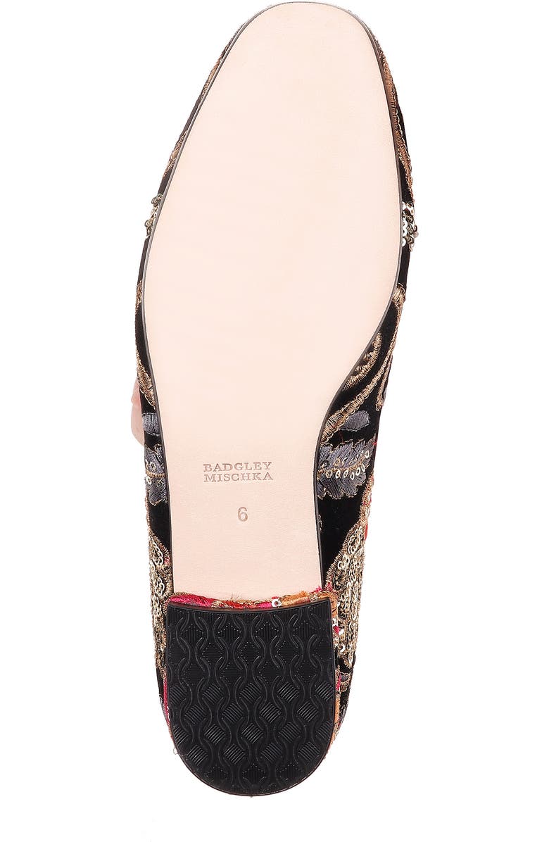 Badgley Mischka Collection Badgley Mischka Vivianne Smoking Slipper, Alternate, color,