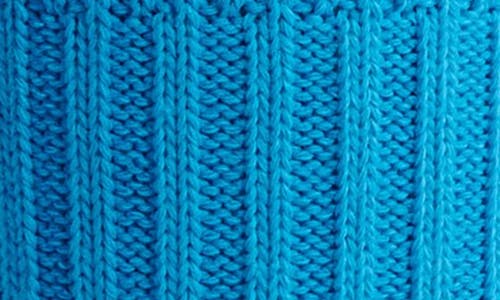 Casa Clara Rib Cotton Blend Crew Socks In Sky Blue