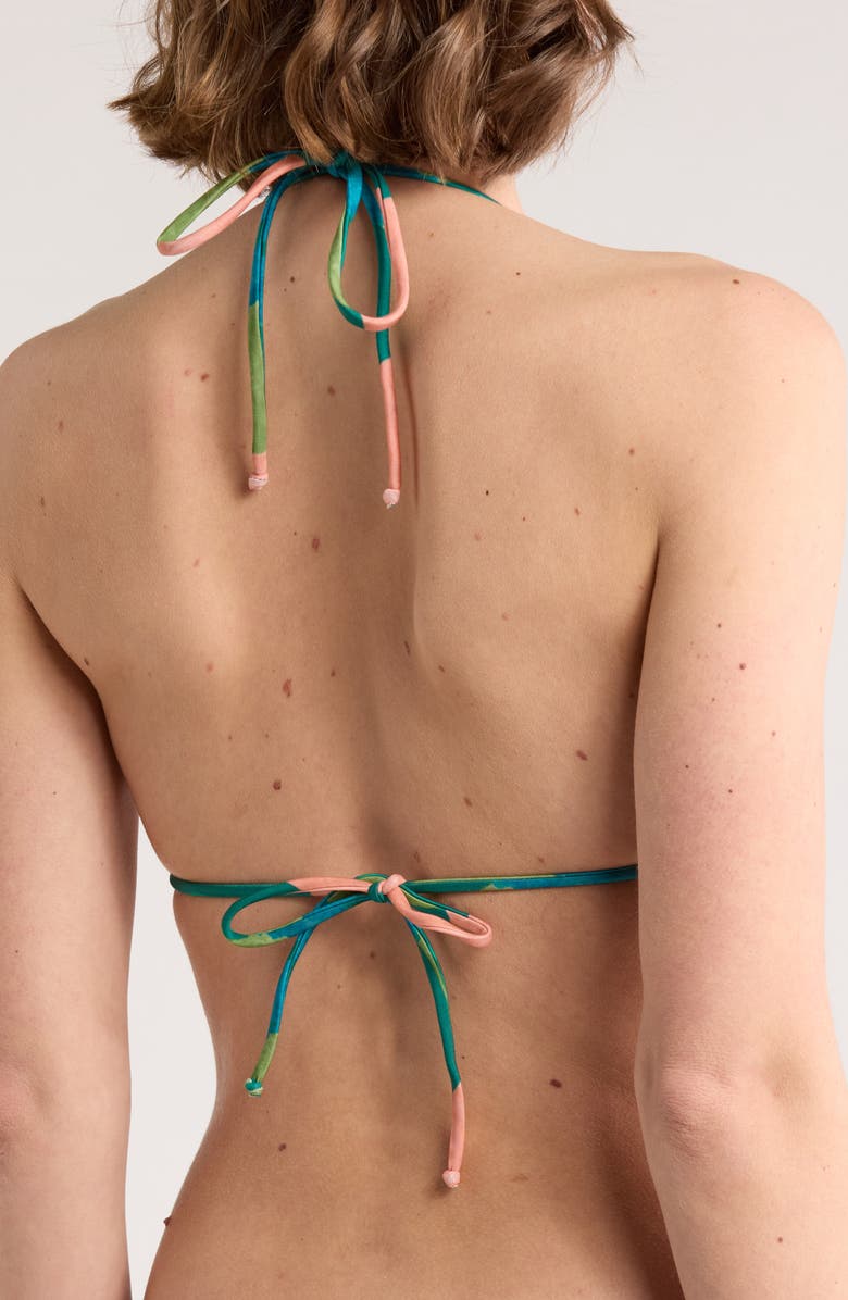 ViX Paula Hermanny Waterlily Triangle Bikini Top, Alternate, color, 