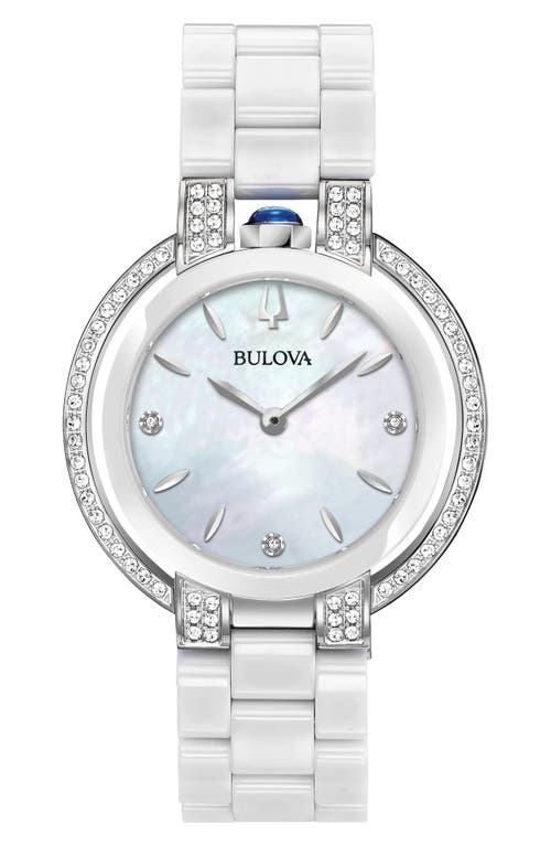 BULOVA Classic Rubaiyat Diamond Bracelet Watch, 35mm in Silver-Tone  product