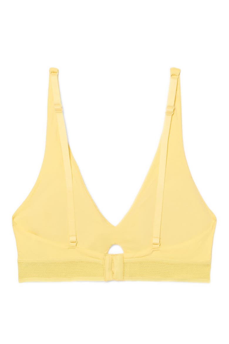 Cutout Wireless Microfiber Bra, Alternate, color, YELLOW