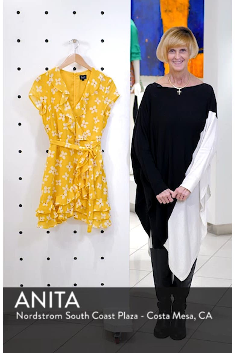 Abstract Daisy Faux Wrap Dress video