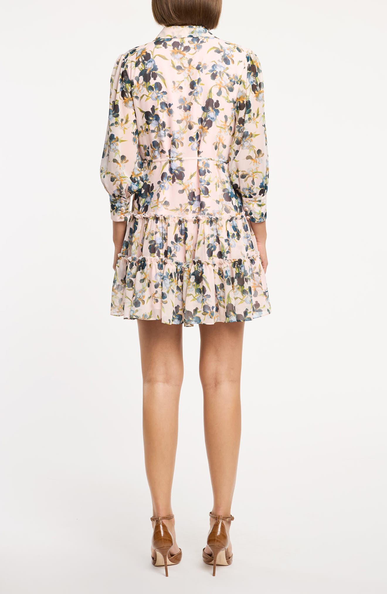 Rhys Trailing Iris Long Sleeve Minidress - image 2
