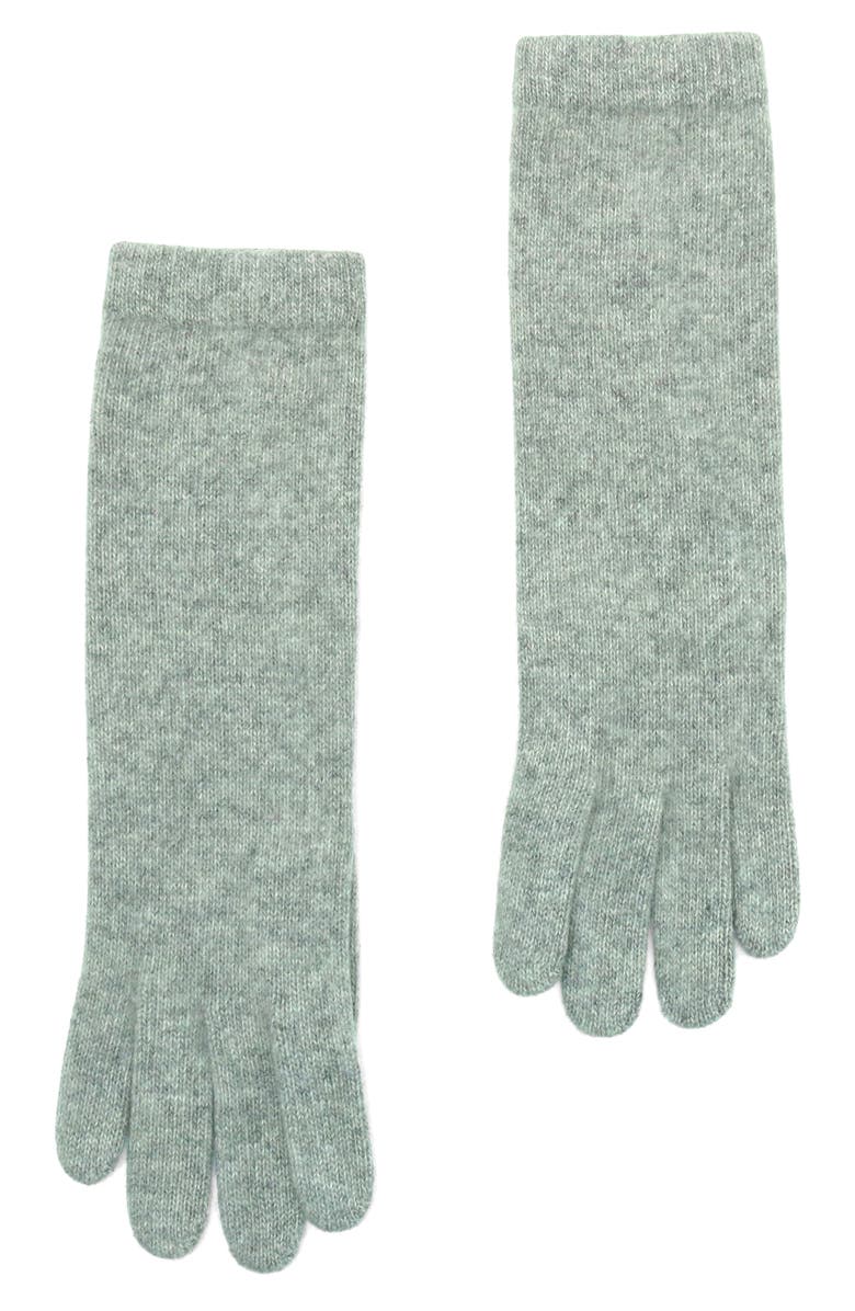 Portolano 13" Cashmere Gloves, Main, color, Heather Chrome