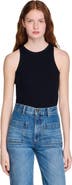 SANDRO Embroidered vest top