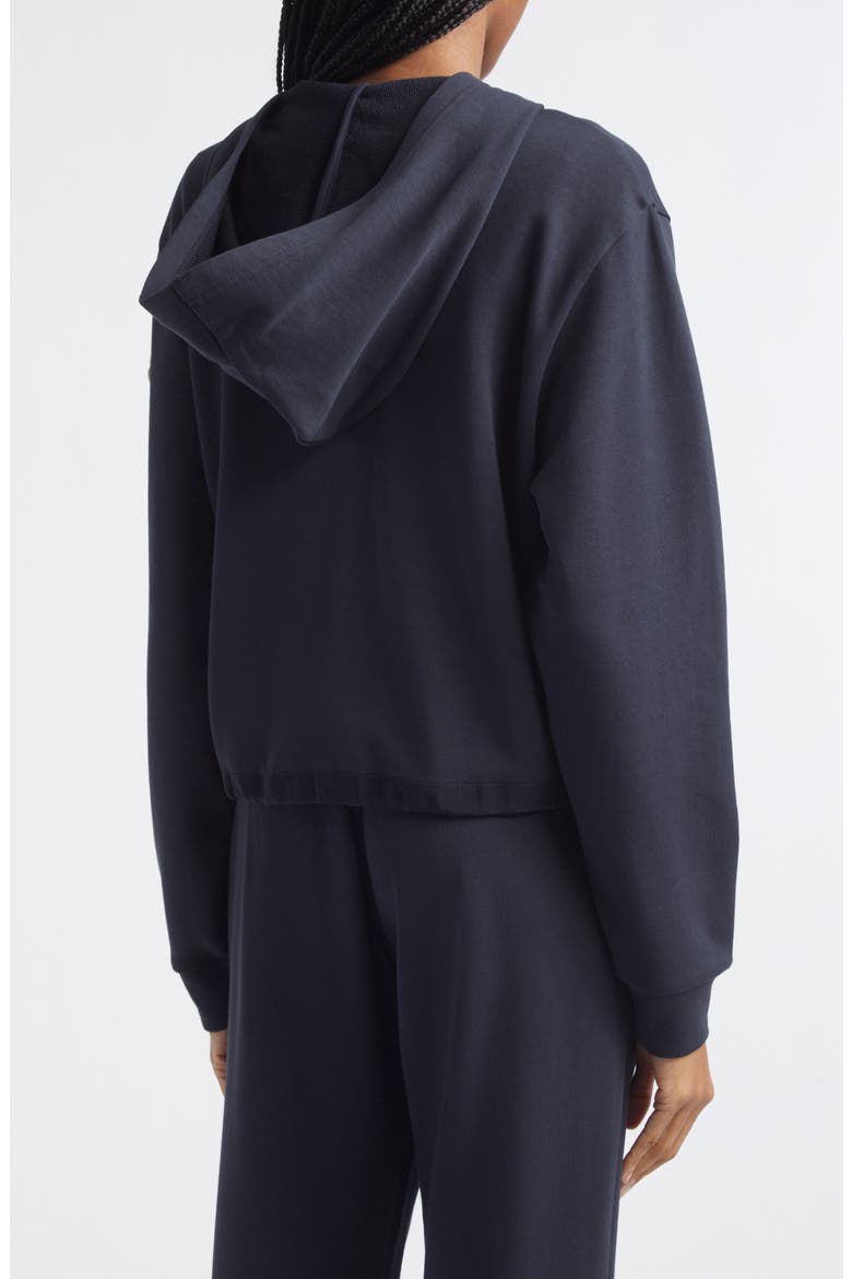Mixed Media Zip Hoodie, Alternate, color, BLUE