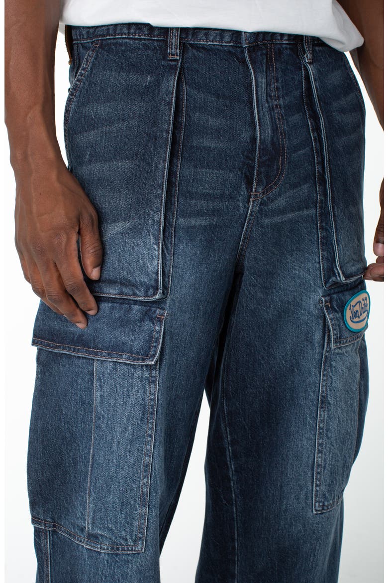 Outlaws Baggy Cargo Pocket Jeans, Alternate, color, MIDDLE MOON