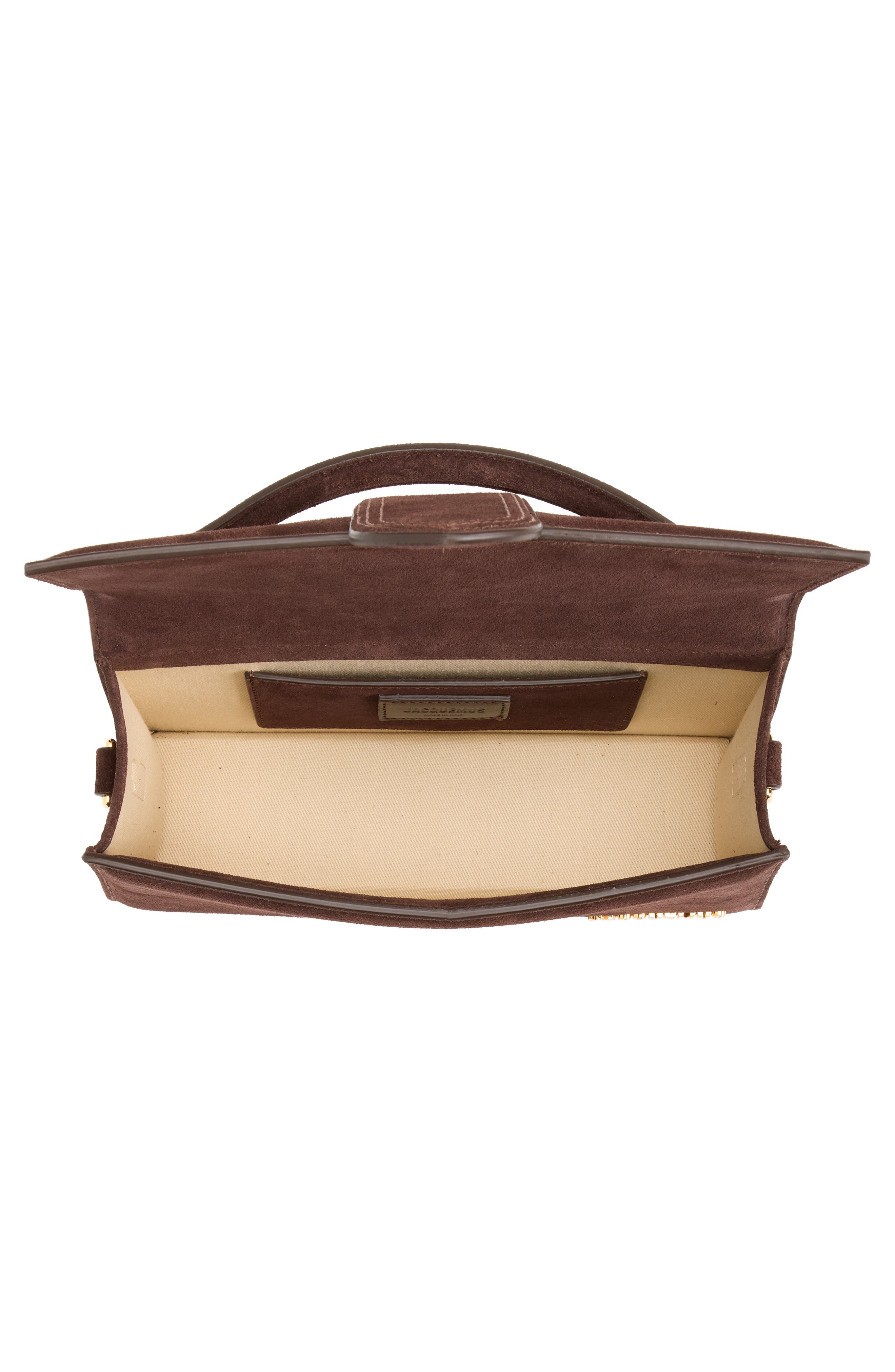 Le Grand Bambino Suede Crossbody Bag, Alternate, color, MEDIUM BROWN 855