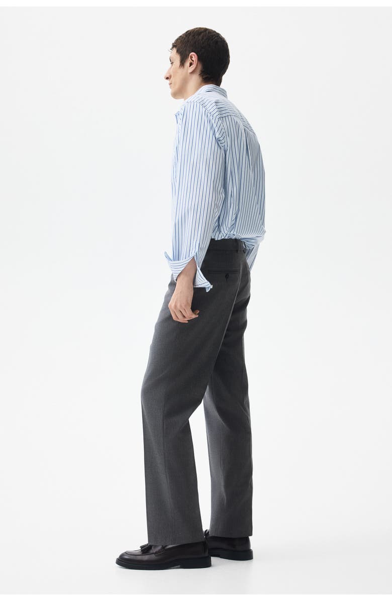 H&M Regular Fit Tailored Trousers, Alternate, color, Gray