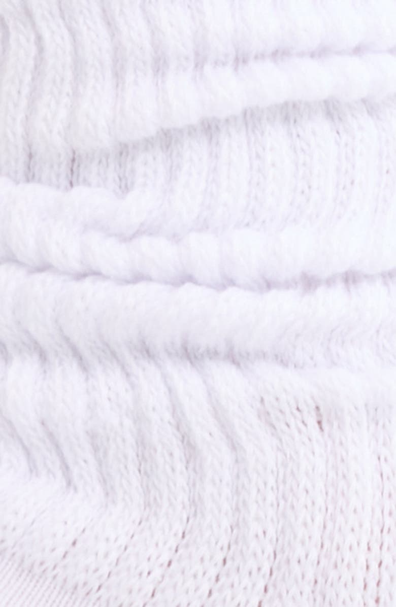 Nordstrom Athleisure Slouch Rib Crew Socks, Alternate, color, White