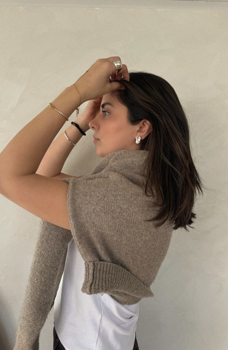 Joiana Jewelry Bean Earrings, Alternate, color, Silver (White Silver)