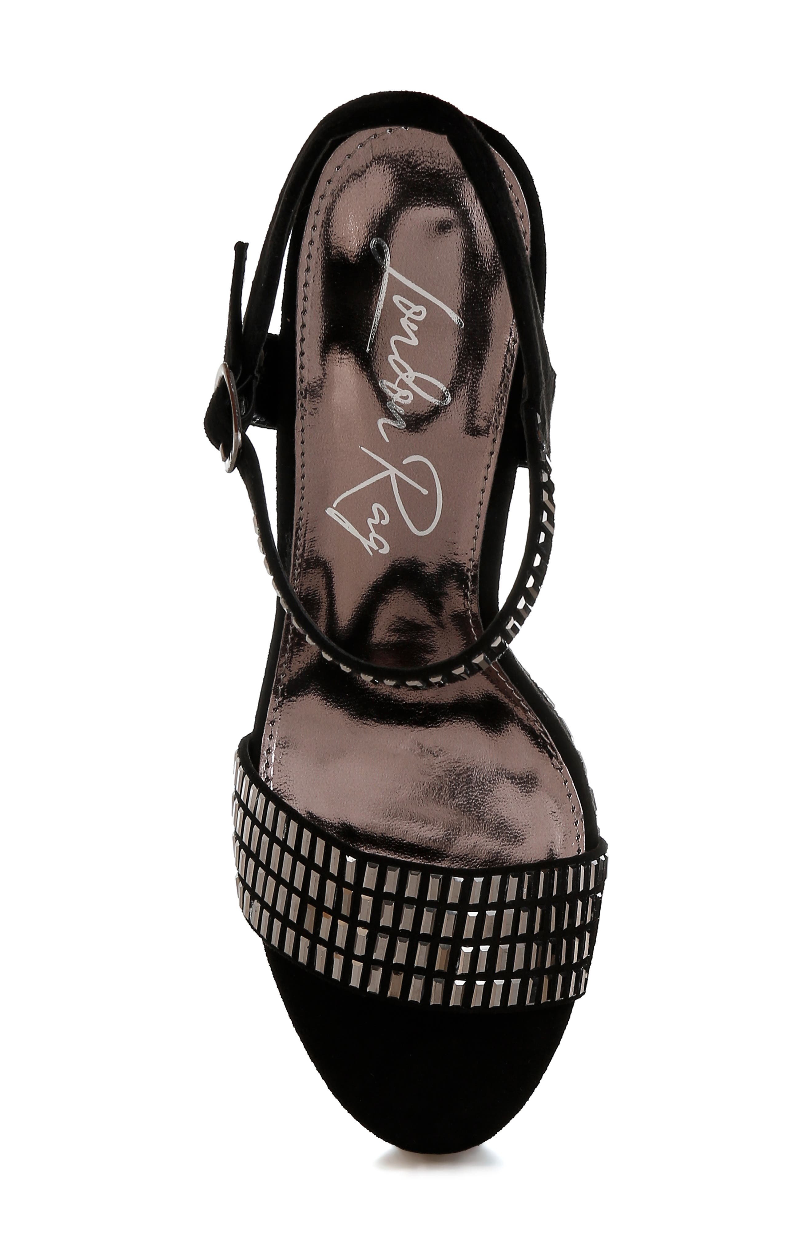 LONDON RAG Starlet Rhinestone Platform Sandal, Alternate, color, 