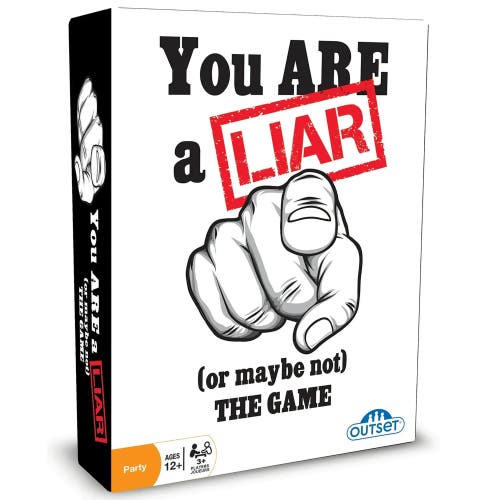 Outset Media You Are A Liar (or Maybe Not) Card Game in Multicolored 
