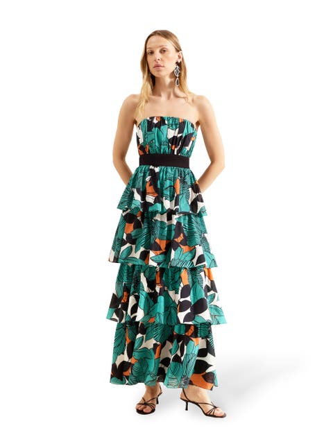 Claudia Print Tiered Dress