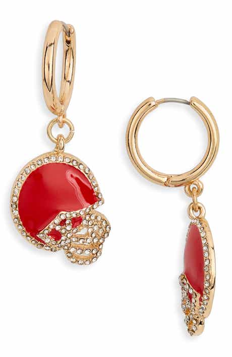 Leith Helmet Huggie Drop Earrings