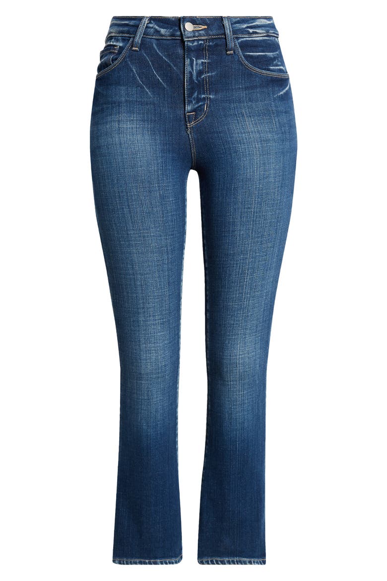 Tati High Waist Crop Micro Bootcut Jeans, Alternate, color, DESOTO