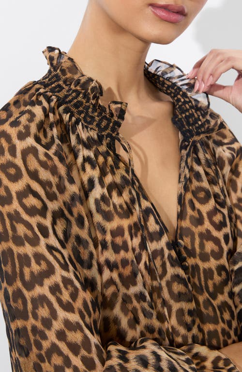 Alice And Olivia Norah Peasant Blouse In Catwalk