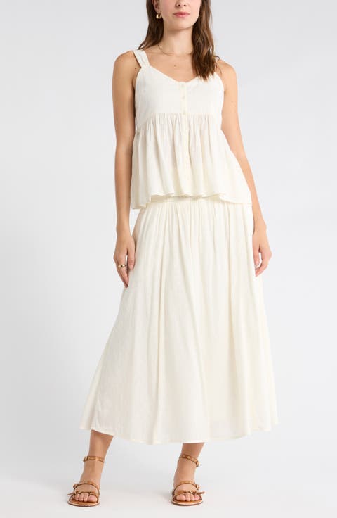 Clip Dot Button-Up Tank