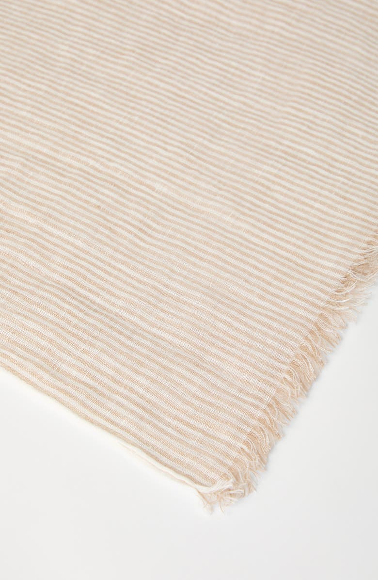 Brunello Cucinelli Linen scarf, Alternate, color, 